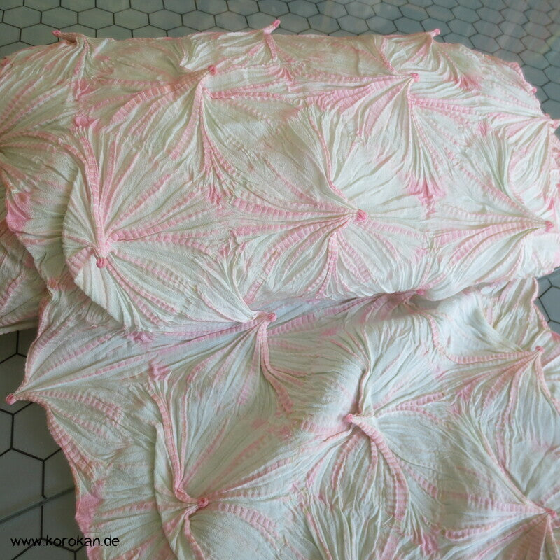 Full Shibori Asanoha Piekser Seiden Stoffrolle