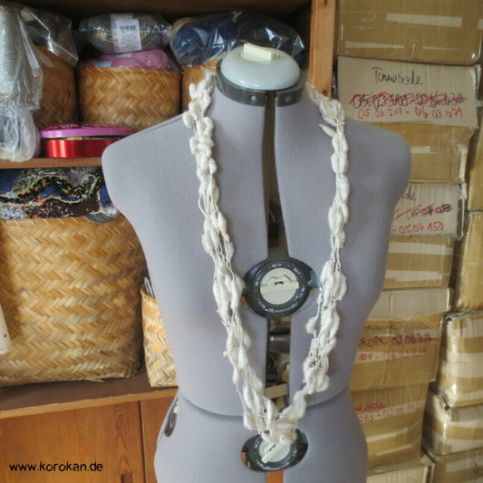 Seidenkokon Schnur - Kokon an Kokon natur