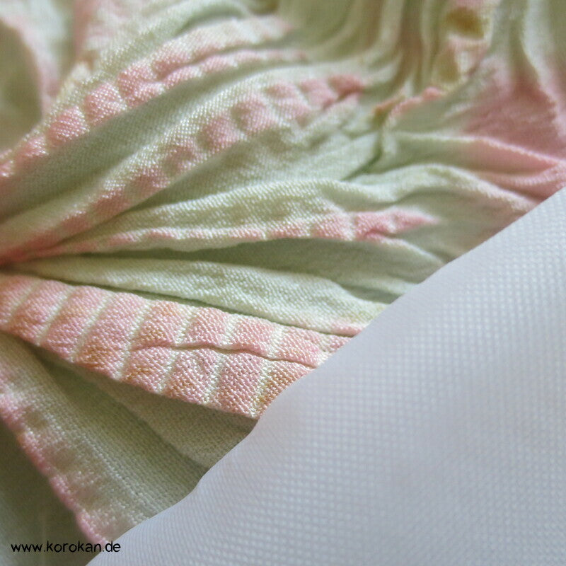 Full Shibori Asanoha Piekser Seiden Stoffrolle