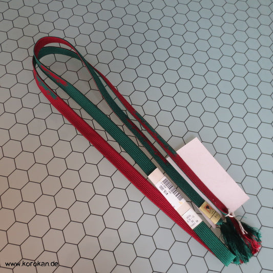 flaschengrün / weinrot Obijime, wechselseitig