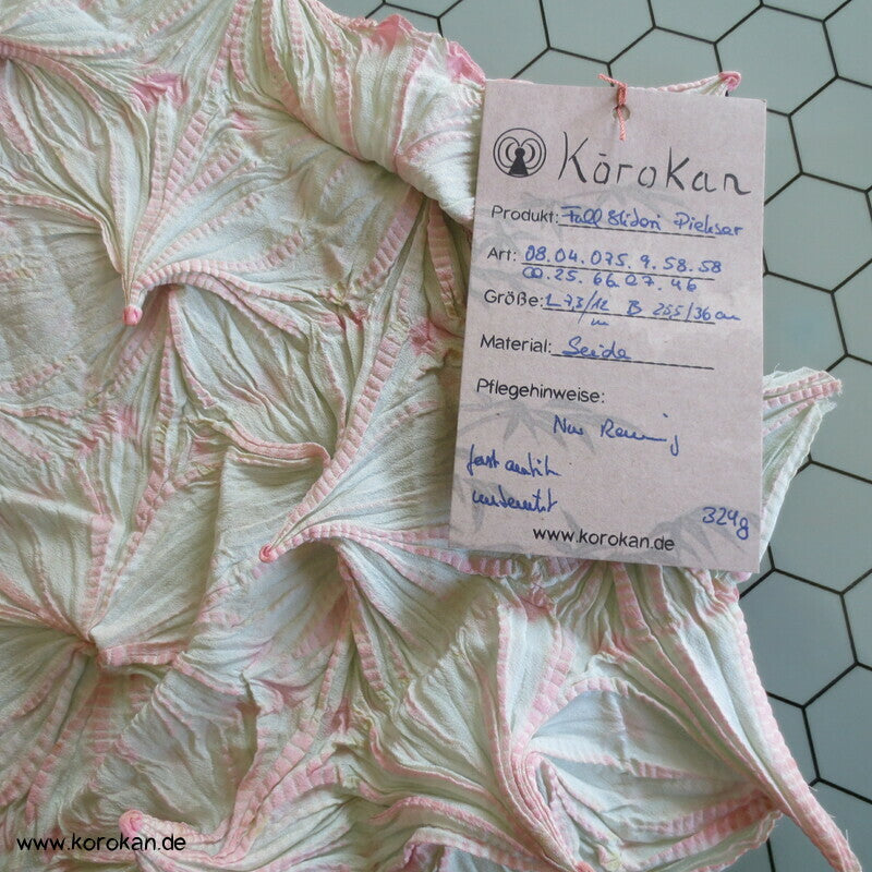 Full Shibori Asanoha Piekser Seiden Stoffrolle
