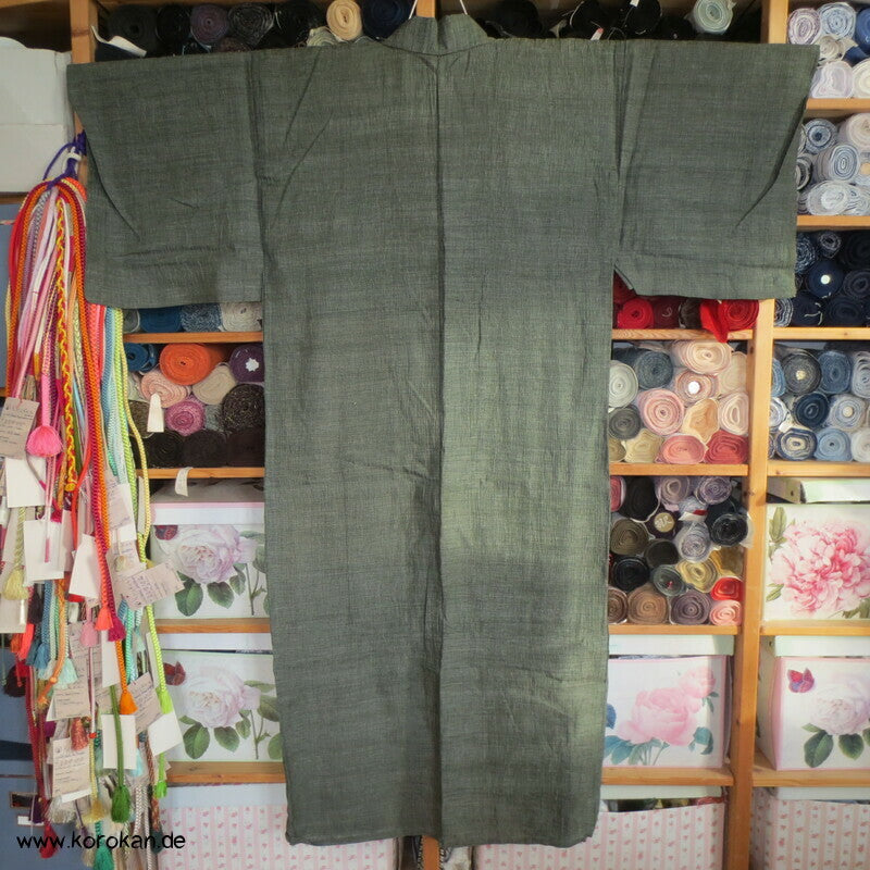 graugrüner Jofu Hanf Hitoe Kimono