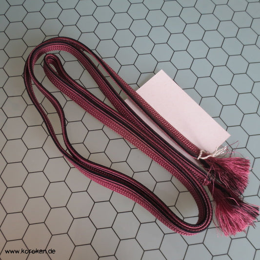 mauve - schwarz gestreifter Obijime