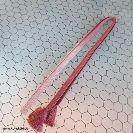 nude bis blush, Obijime, geflochten, ganz wenig gold