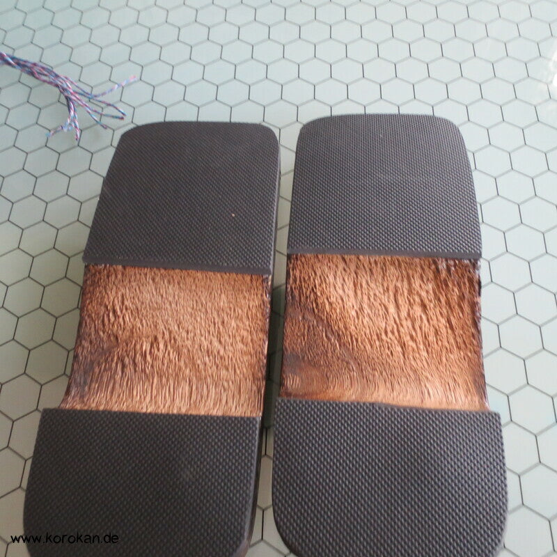 Geta - rechteckige Form für Männer - 26 cm - Sakura braun