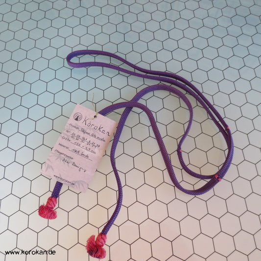 uni lila mit azalee Troddeln Obijime, geflochten, dick