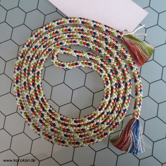 bunt gefleckter Obijime, runde Kordel