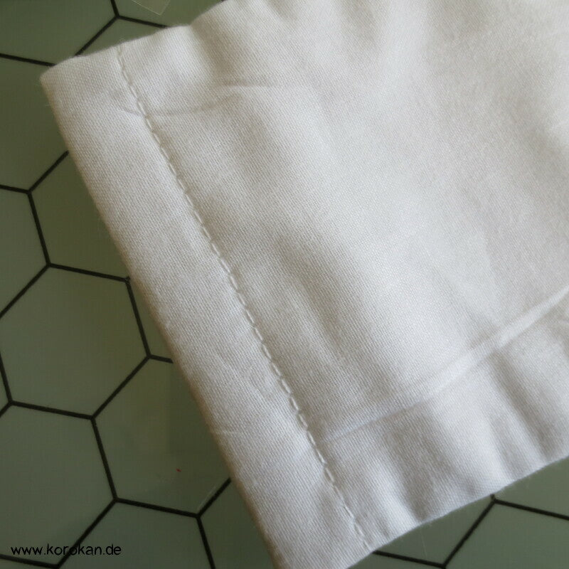 Brillenetui - Handytaschen weiße Baumwolle, mit Spannklemme