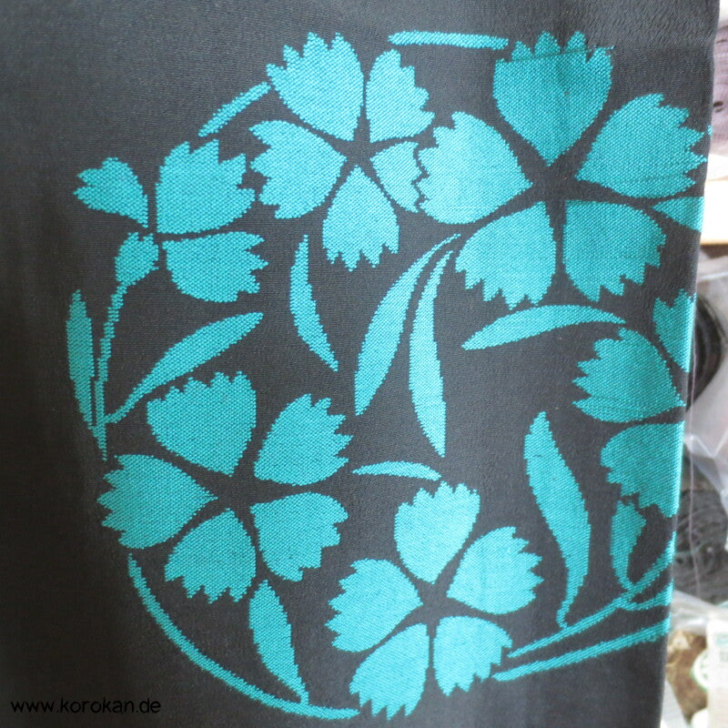 Blütenrondelle Hitoe Komon Kimono aus feinem Omeshi