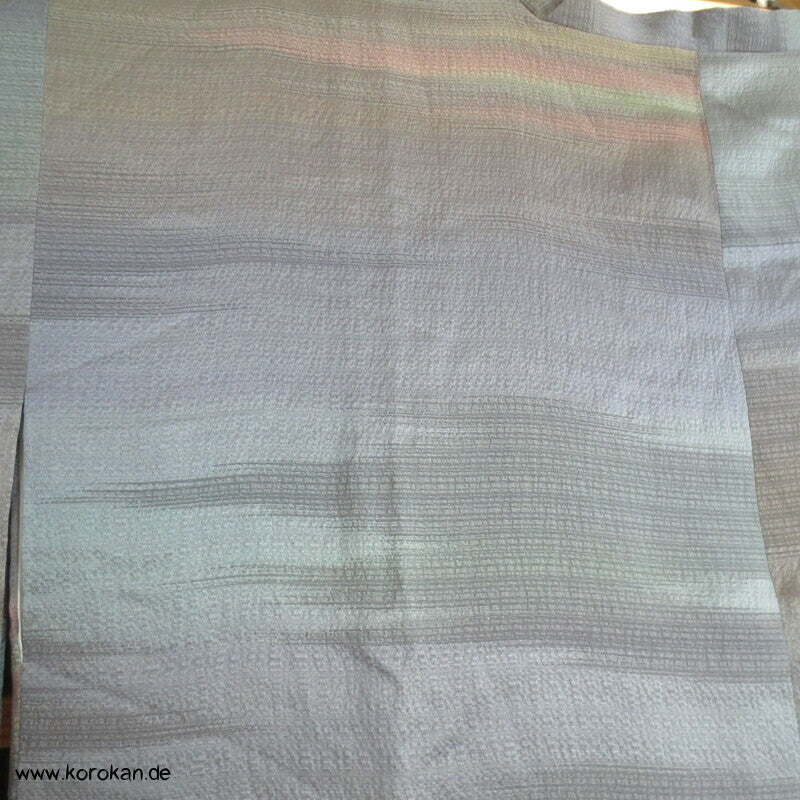 schillernder Seidendamast Ombré Michiyuki Kimono Jacke