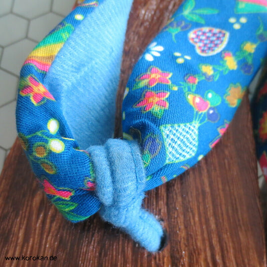 moderne Geta Sandalen, Paulownia Holz, Stoffriemen