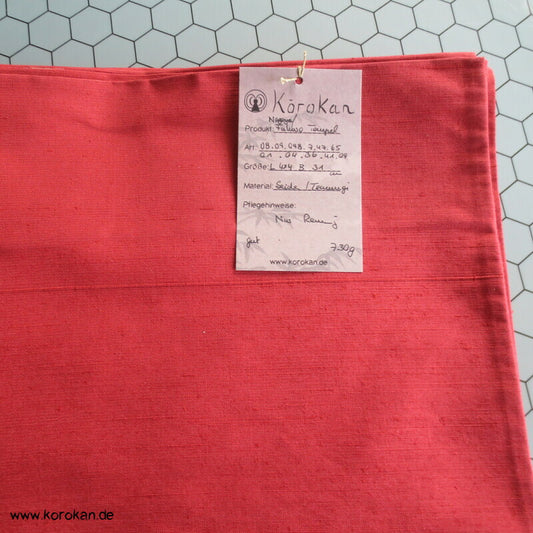 Nagoya Obi Tempel vor Mond - Gobelin gewebte grobe Seide