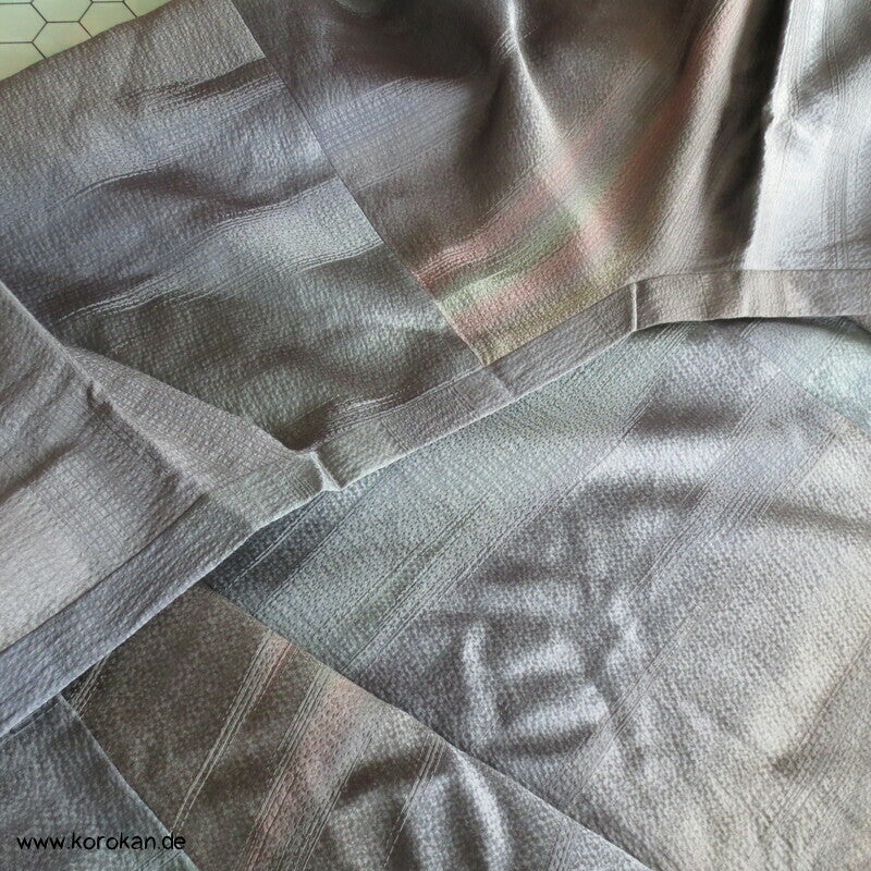 schillernder Seidendamast Ombré Michiyuki Kimono Jacke