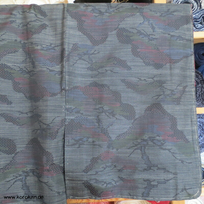 Pinienbäume Kasuri Tsumugi Seiden Kimono