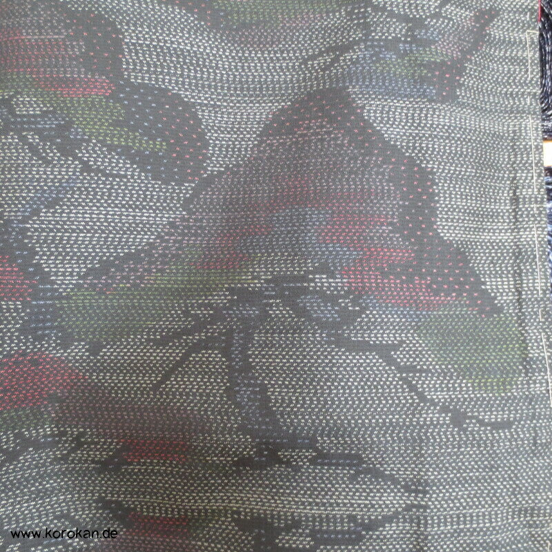 Pinienbäume Kasuri Tsumugi Seiden Kimono