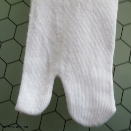 weiße Stretch Tabi Socken