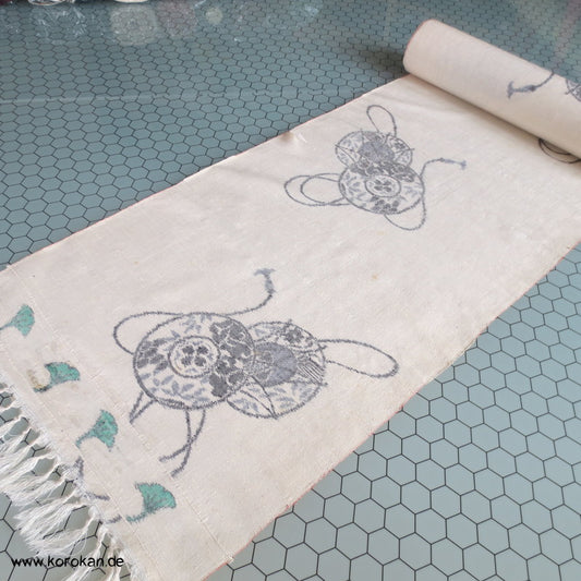 Trommel Kasuri Tsumugi Seide