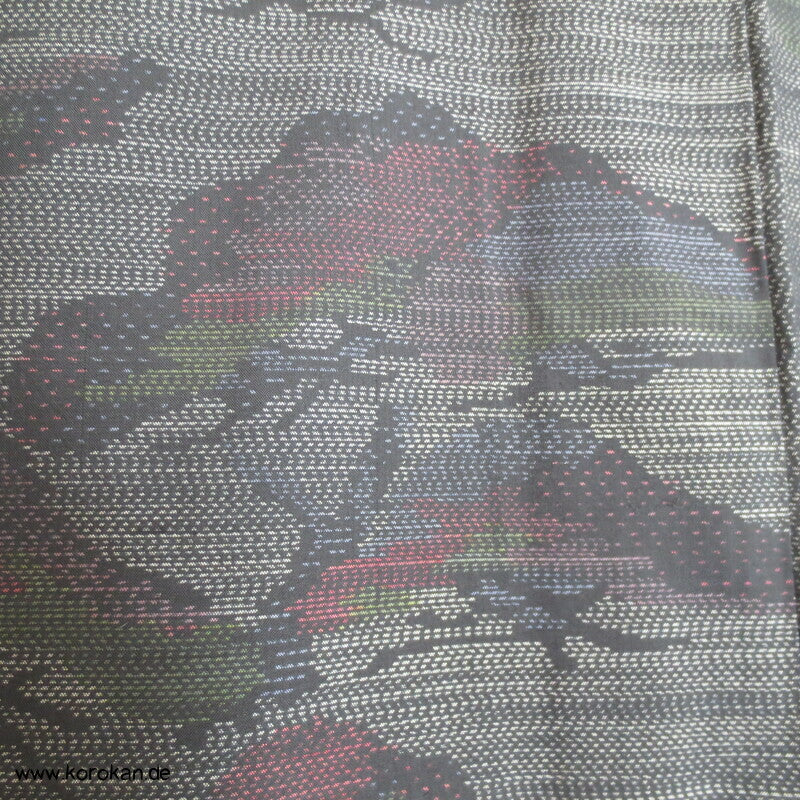 Pinienbäume Kasuri Tsumugi Seiden Kimono