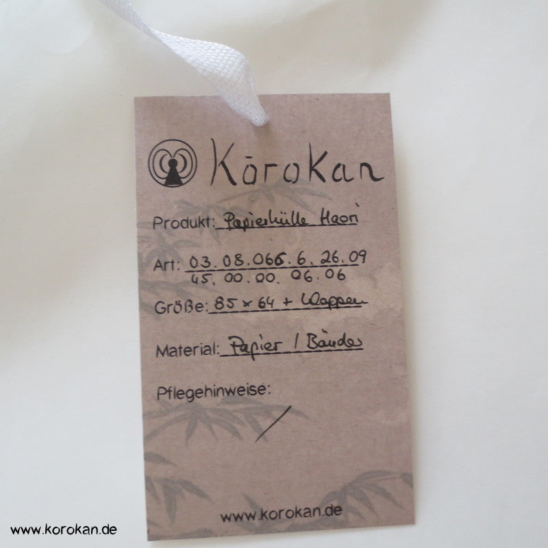 Papierhülle für Haori, Dochugi, Michiyuki
