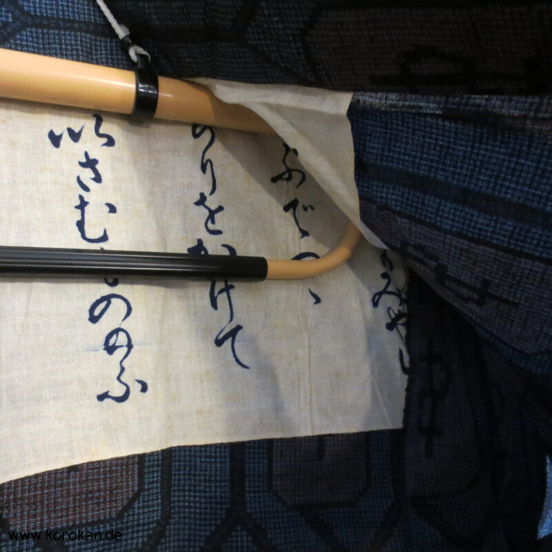 Aeskulap Zeichen Hitoe Kimono Tsumugi Seide