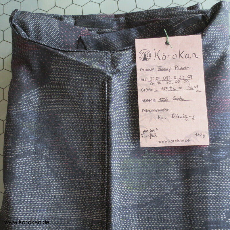 Pinienbäume Kasuri Tsumugi Seiden Kimono