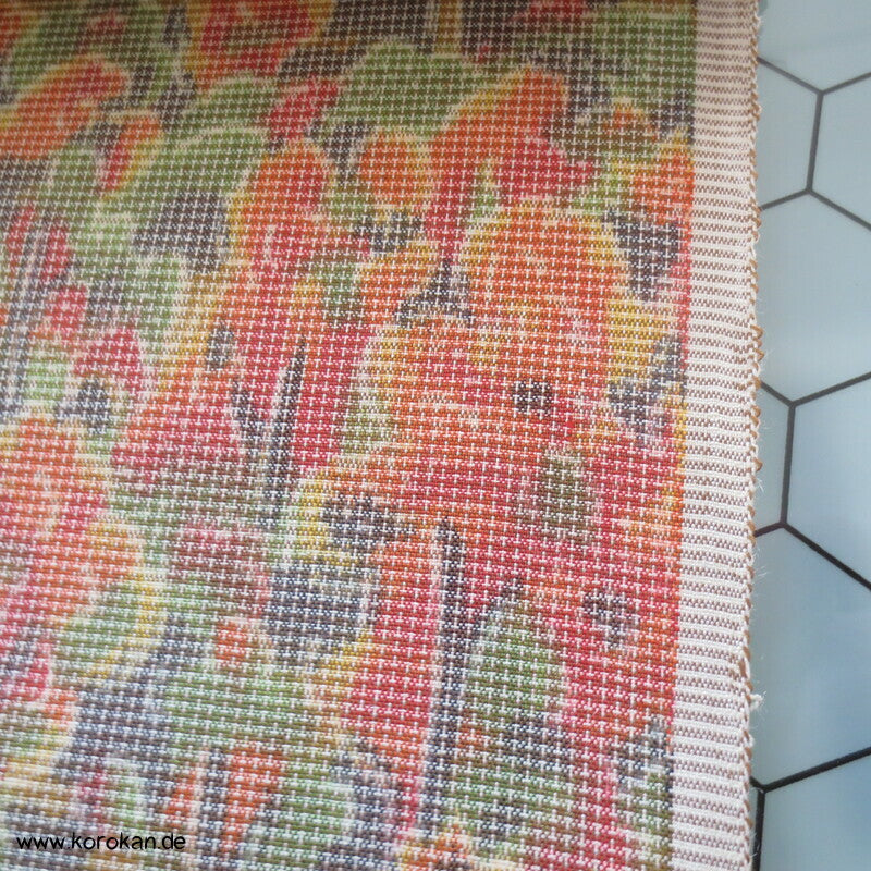 Gartenlandschaft Kasuri bunte Tsumugi Kimono Seide