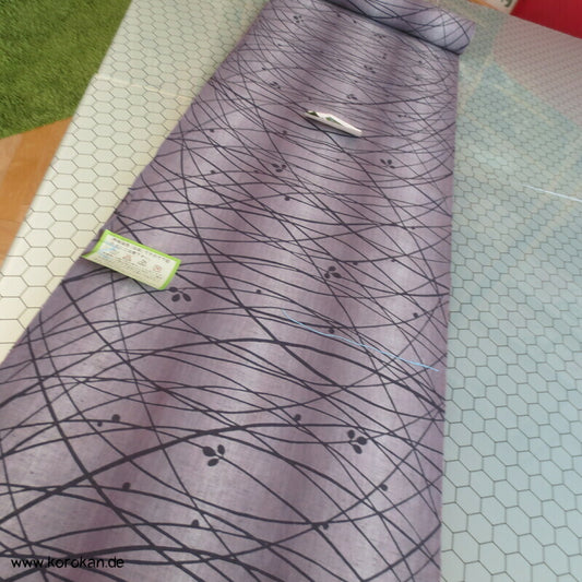 graue Gräser Yukata Kimono Stoff