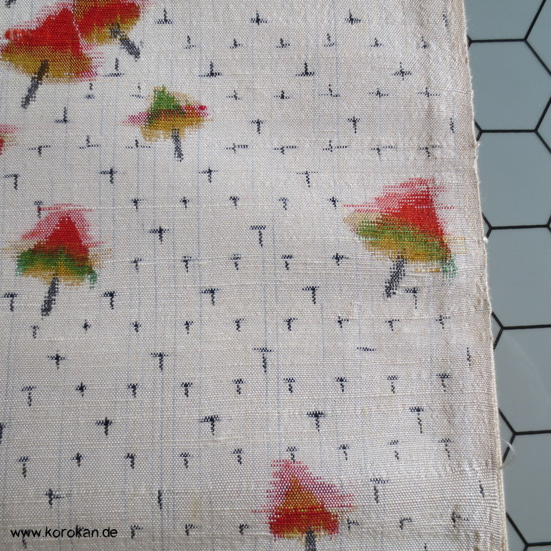 Papierschirme / Kreisel Kasuri Tanmono Tsumugi Seide