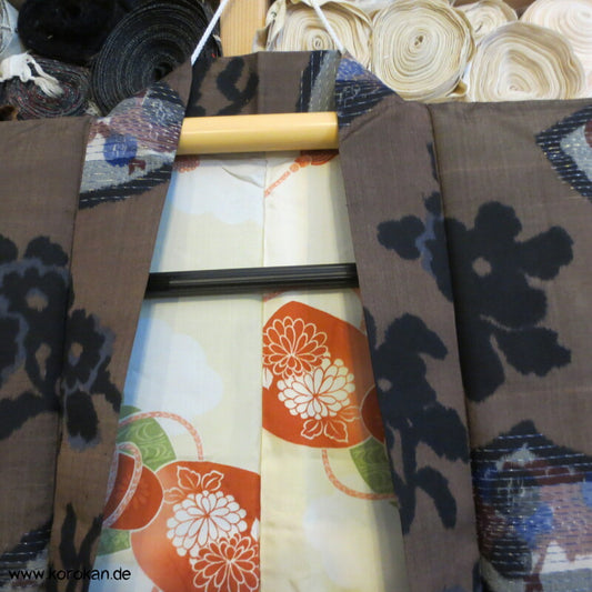 Fächer Meisen Haori Kimonojacke mit Himo