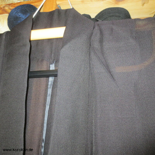 feinster halbtransparenter Seidenkrepp Kimono