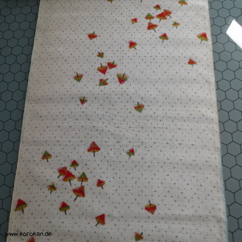 Papierschirme / Kreisel Kasuri Tanmono Tsumugi Seide