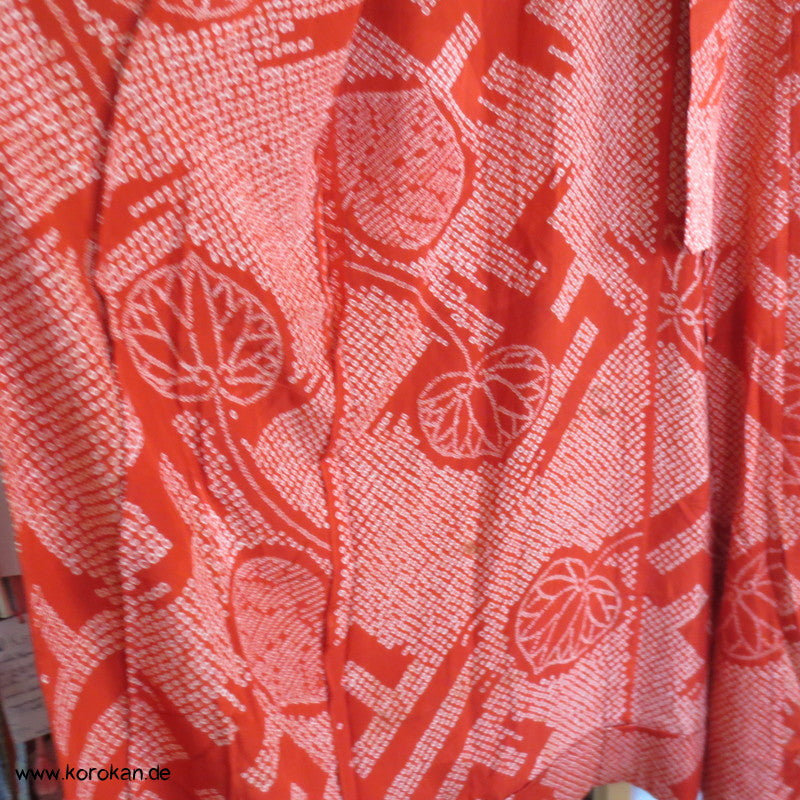 Shibori Sayagata und Aoi Seide Juban Kimono