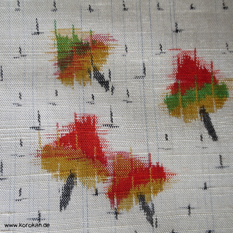 Papierschirme / Kreisel Kasuri Tanmono Tsumugi Seide