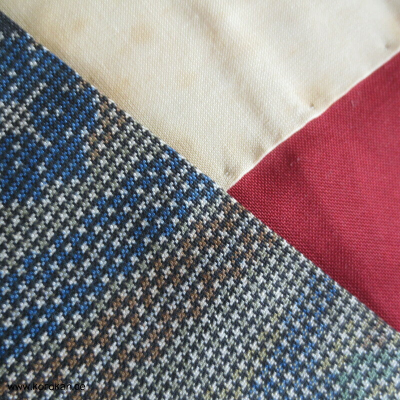 japanischer Chrysanthemen Fluss Kasuri Tsumugi Seiden Kimono