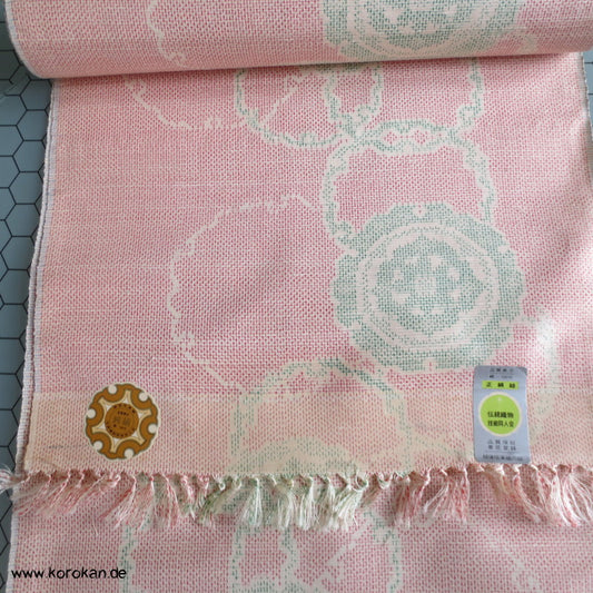 Schneeflockenrondelle Kasuri Kimono Tanmono Tsumugi Seide