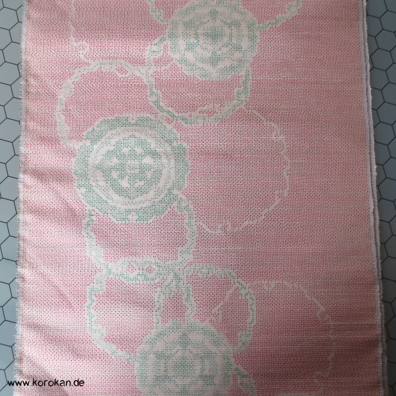 Schneeflockenrondelle Kasuri Kimono Tanmono Tsumugi Seide