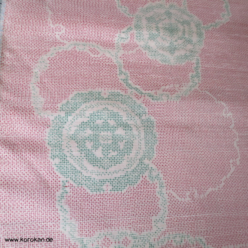 Schneeflockenrondelle Kasuri Kimono Tanmono Tsumugi Seide