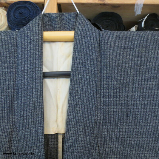 feiner Hitoe Tsumugi Seiden Kimono