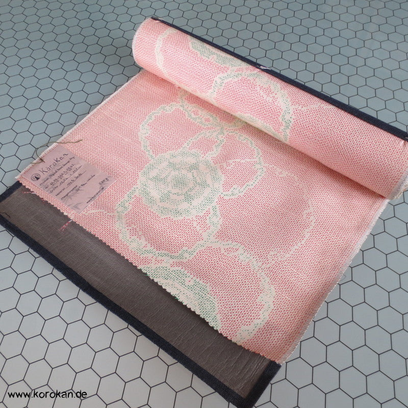 Schneeflockenrondelle Kasuri Kimono Tanmono Tsumugi Seide