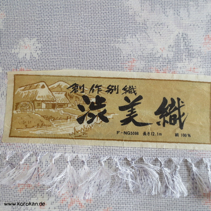 Löwenzahn Kasuri Tsumugi Kimono Seide