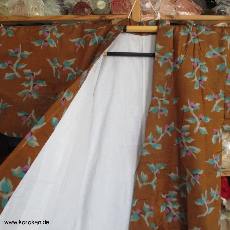 Antiker Blüten Meisen Kosode Ärmel Kimono