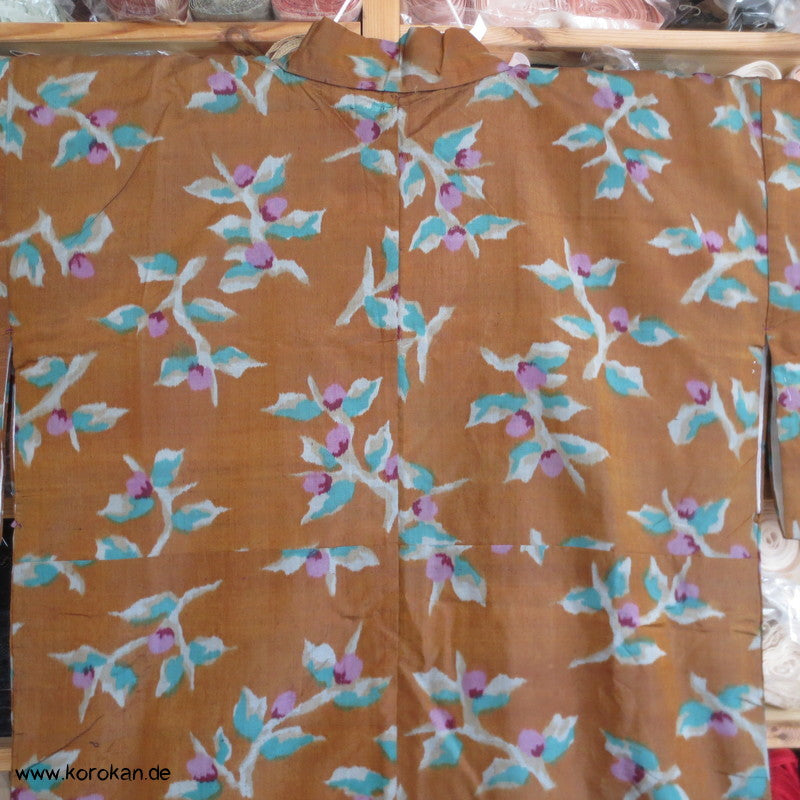 Antiker Blüten Meisen Kosode Ärmel Kimono