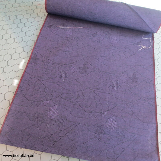 Blüten, Blätter Mischgewebe Kimono Jacquard