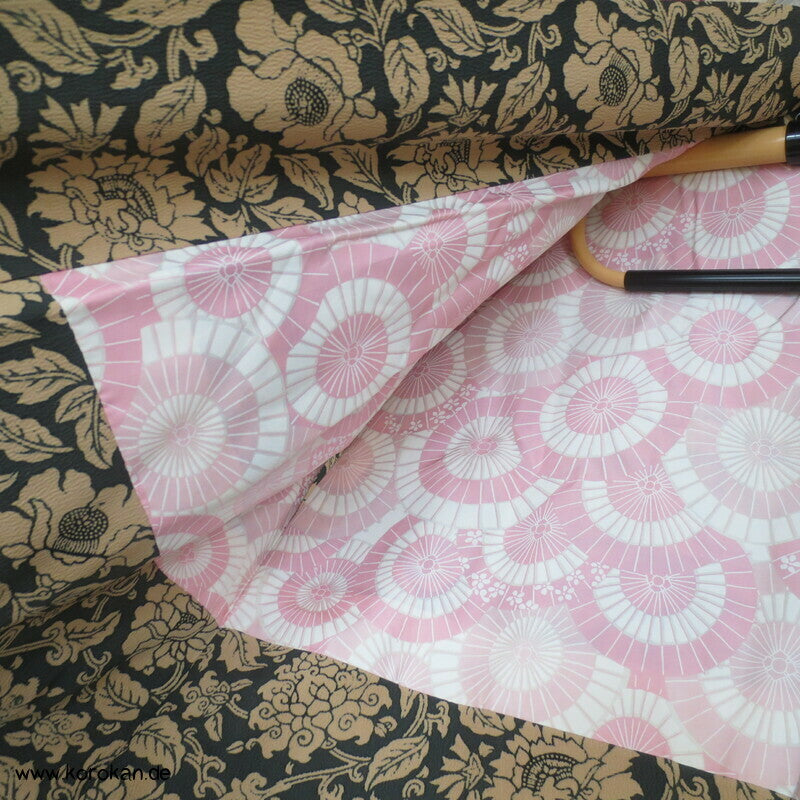 Päonien Arabesken Dochugi Kimono Jacke Seidencrepe