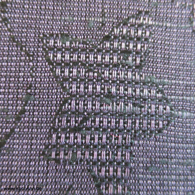 Blüten, Blätter Mischgewebe Kimono Jacquard