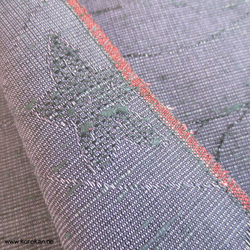 Blüten, Blätter Mischgewebe Kimono Jacquard