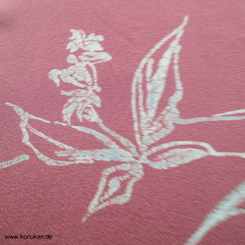 Panel Muster Seide für Kimono - Blumen, Blätter, abstrakt