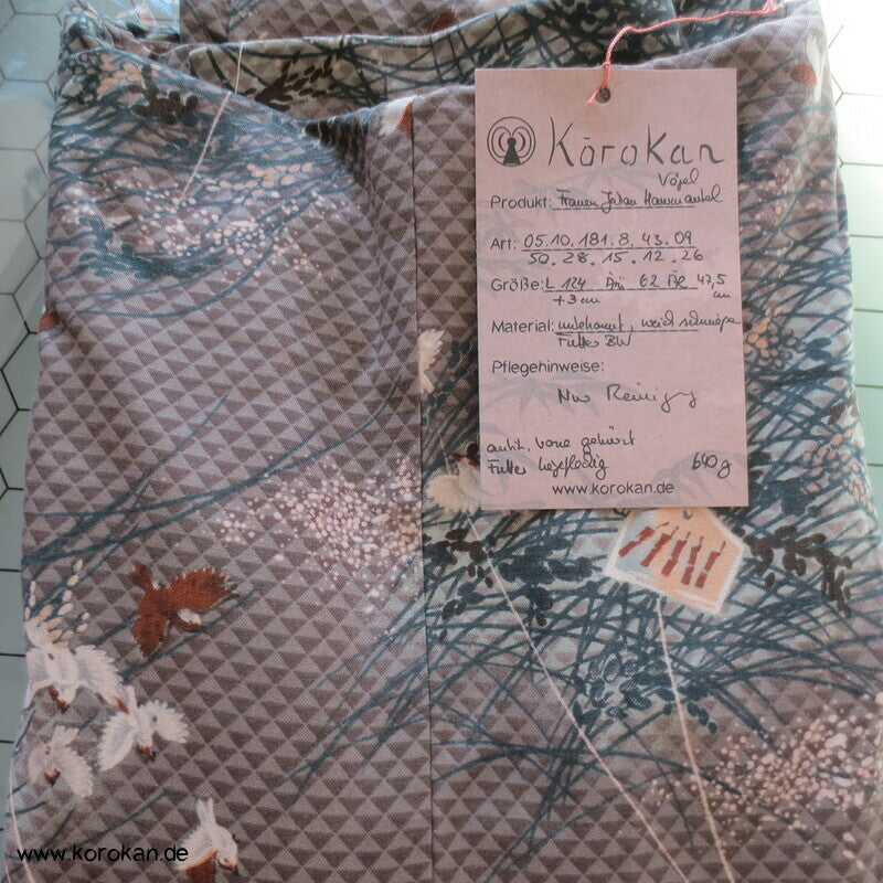 Reisgarben, Spatzen, Fischschuppenmuster Juban Unterkimono , Hausmantel