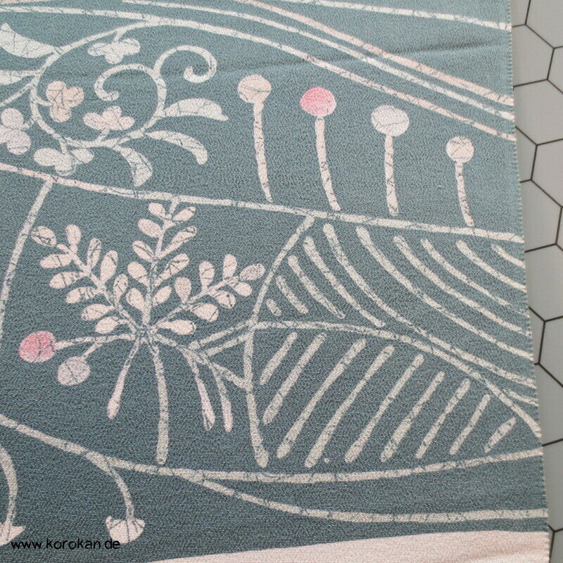 Panel Muster Seide für Kimono - Blumen, Blätter, abstrakt