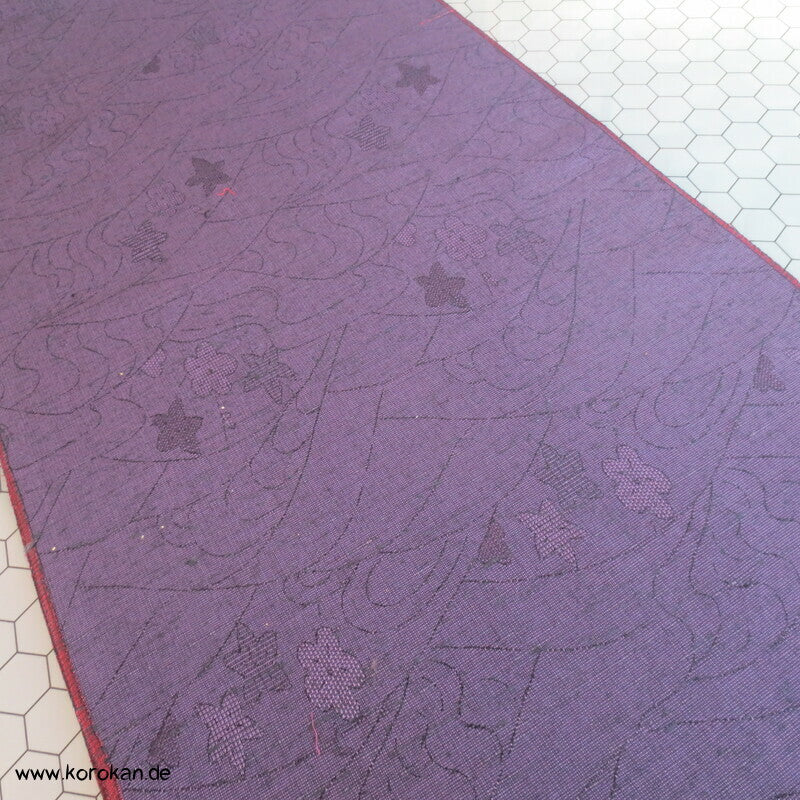 Blüten, Blätter Mischgewebe Kimono Jacquard
